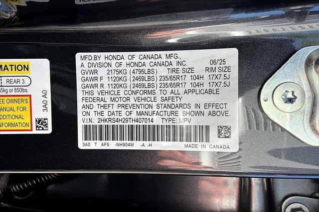 new 2026 Honda CR-V car, priced at $33,699