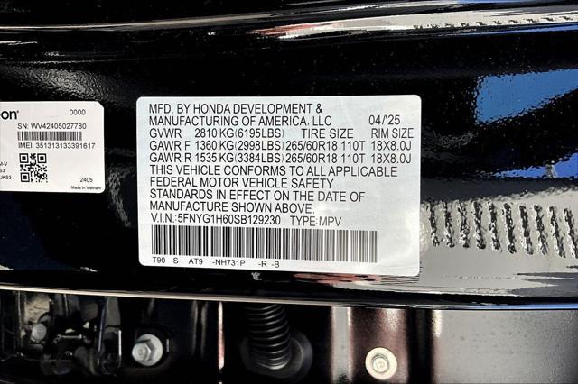 new 2025 Honda Pilot car, priced at $48,999