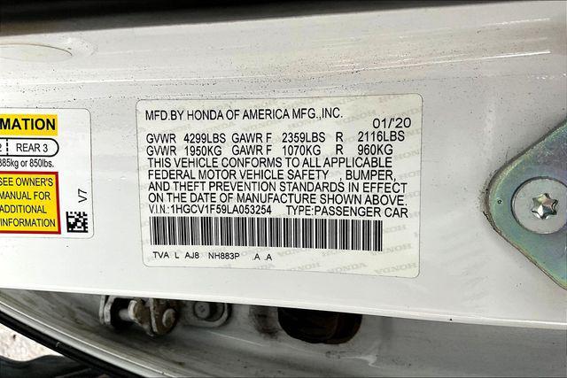 used 2020 Honda Accord car, priced at $23,877