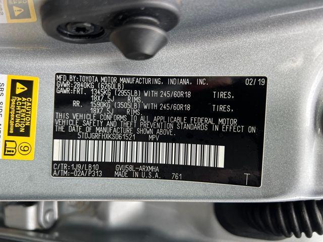 used 2019 Toyota Highlander Hybrid car, priced at $21,444