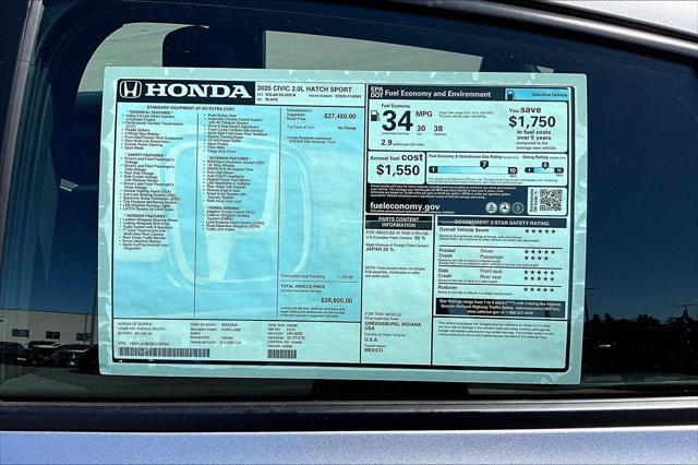 new 2025 Honda Civic car, priced at $28,499
