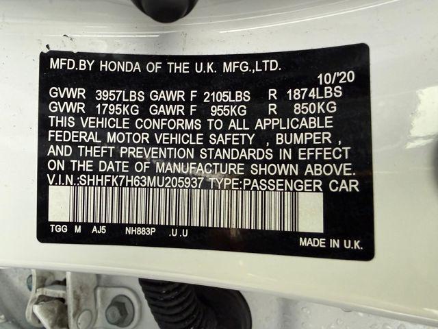 used 2021 Honda Civic car, priced at $17,977