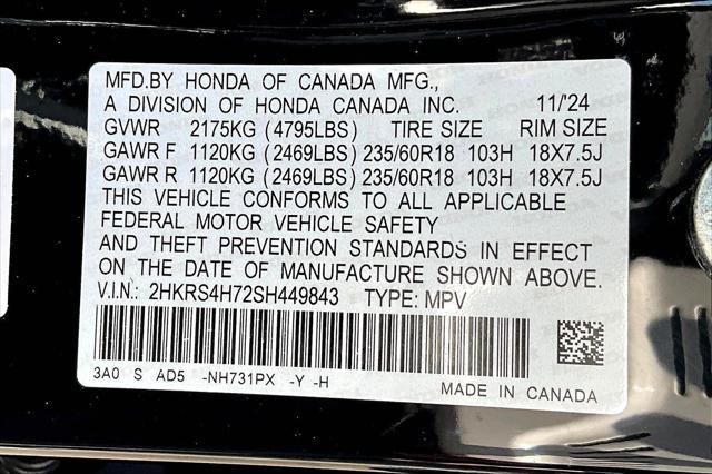 new 2025 Honda CR-V car, priced at $37,850