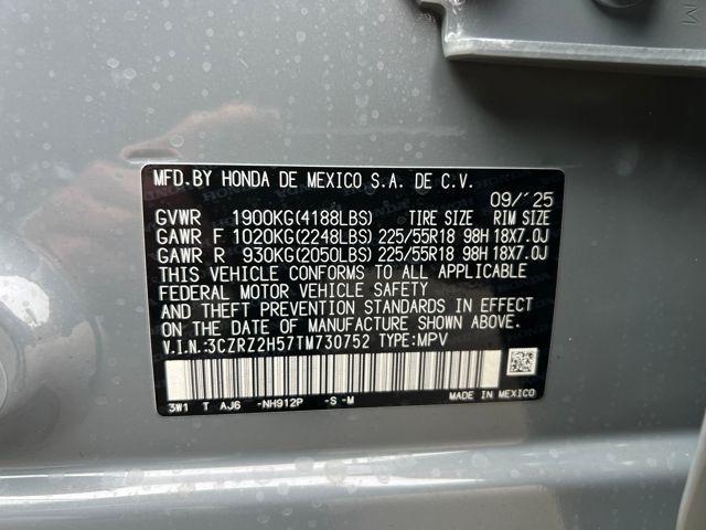 new 2026 Honda HR-V car, priced at $31,405