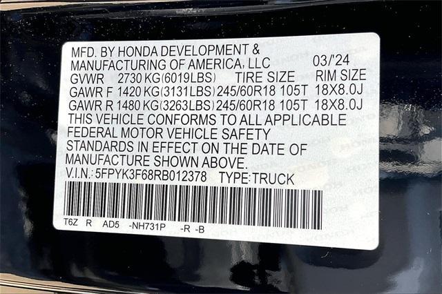 new 2024 Honda Ridgeline car, priced at $45,000