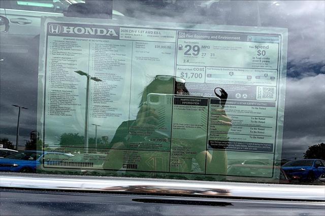 new 2026 Honda CR-V car, priced at $37,999