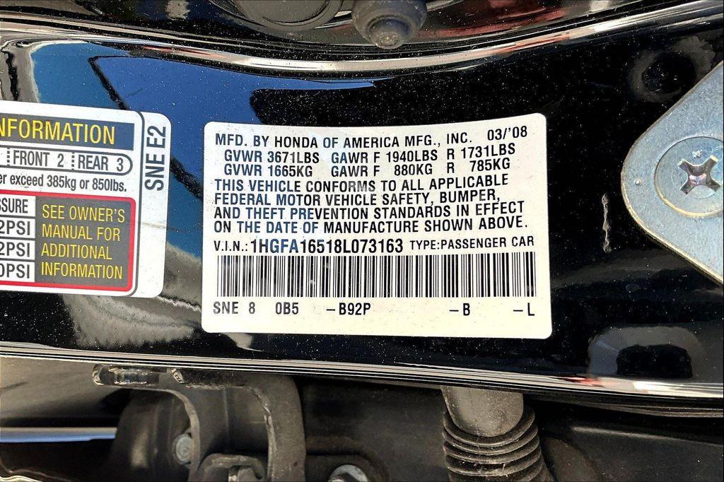 used 2008 Honda Civic car, priced at $8,888