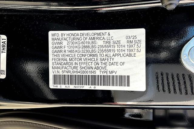 new 2025 Honda Odyssey car, priced at $49,999