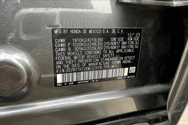 used 2024 Honda HR-V car