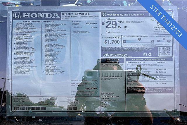 new 2026 Honda CR-V car, priced at $34,497