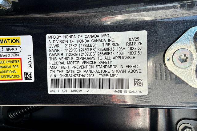 new 2026 Honda CR-V car, priced at $36,997