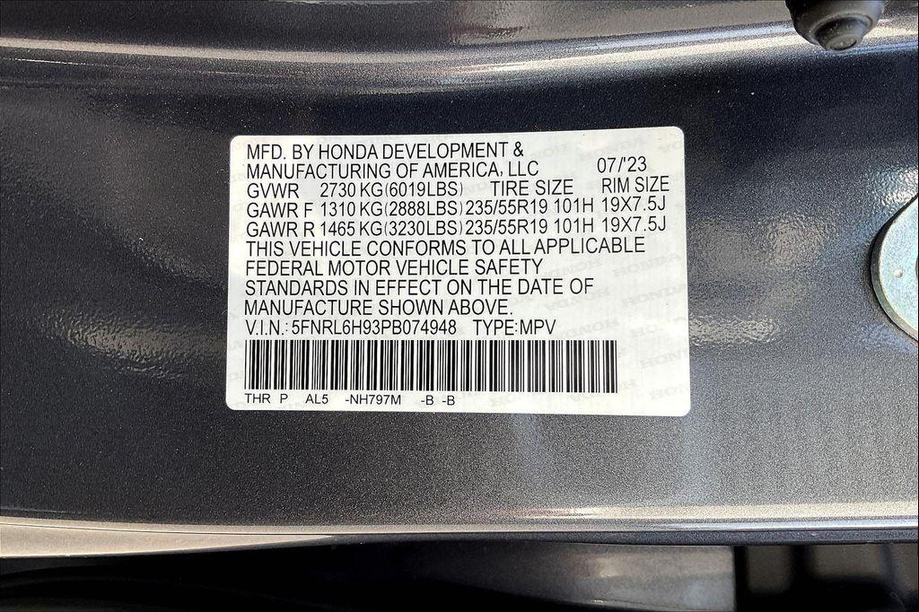 new 2023 Honda Odyssey car, priced at $50,995