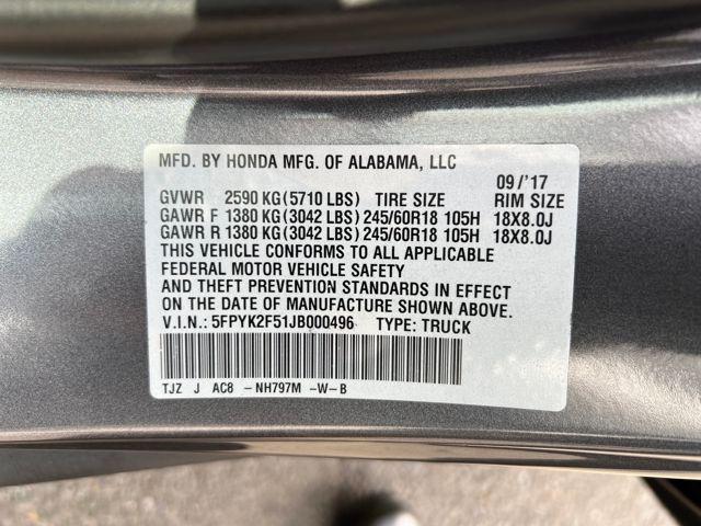 used 2018 Honda Ridgeline car, priced at $19,744