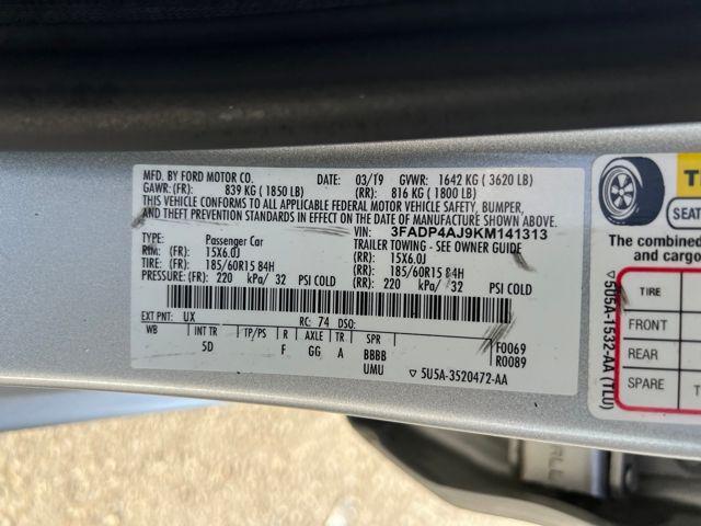 used 2019 Ford Fiesta car, priced at $9,444