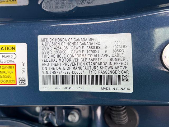 used 2025 Honda Civic Hybrid car, priced at $28,777