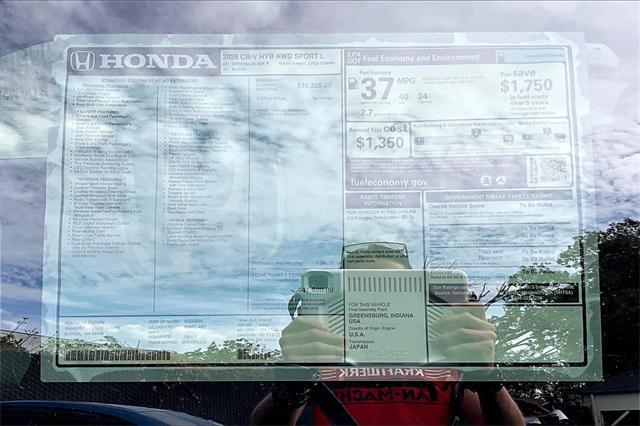 new 2026 Honda CR-V Hybrid car, priced at $41,620
