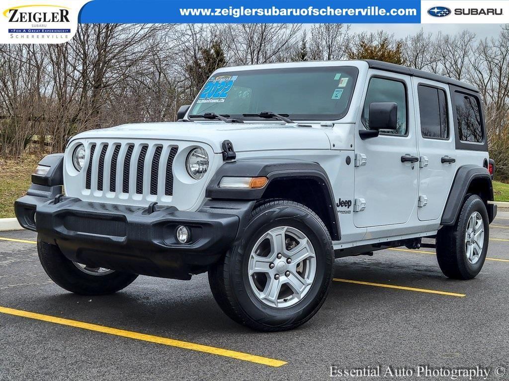 used 2022 Jeep Wrangler Unlimited car, priced at $28,595