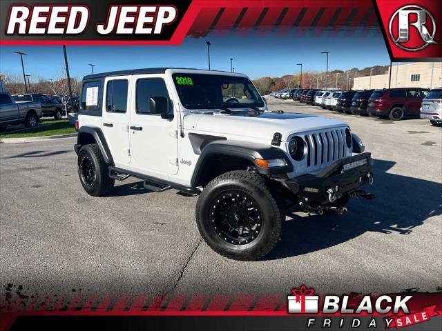 used 2018 Jeep Wrangler Unlimited car, priced at $21,900