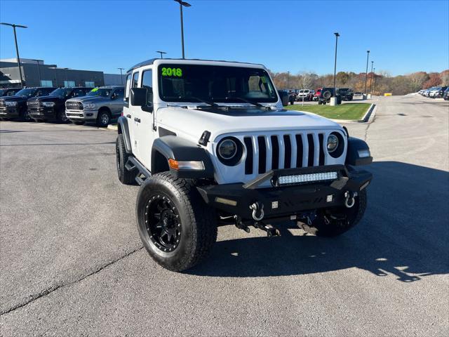 used 2018 Jeep Wrangler Unlimited car, priced at $21,900