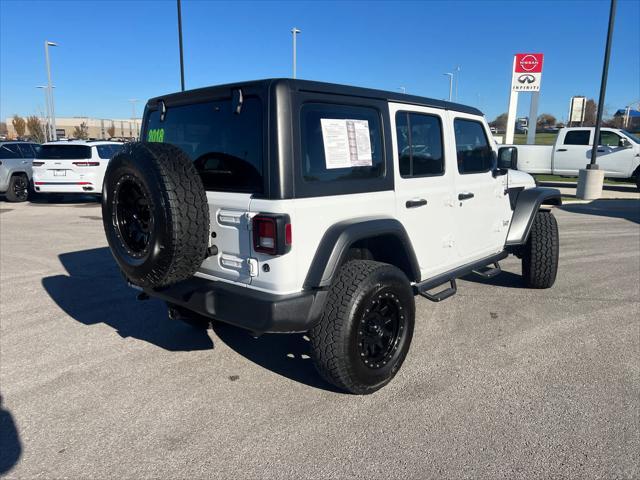 used 2018 Jeep Wrangler Unlimited car, priced at $21,900