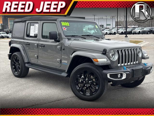 used 2022 Jeep Wrangler Unlimited 4xe car, priced at $28,990