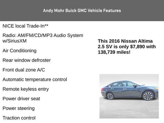 used 2016 Nissan Altima car, priced at $7,890