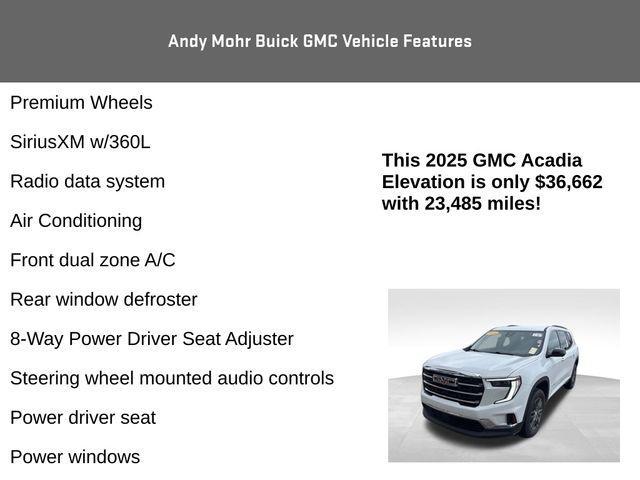 used 2025 GMC Acadia car, priced at $36,500