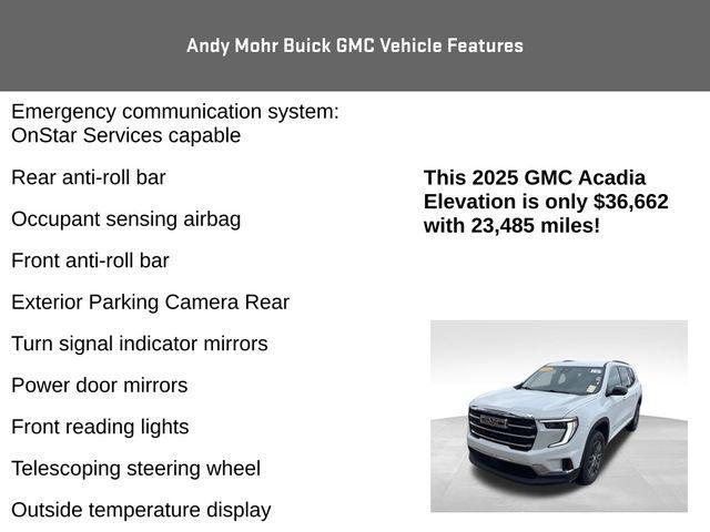 used 2025 GMC Acadia car, priced at $36,500