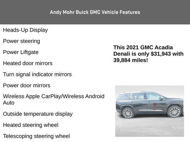 used 2021 GMC Acadia car, priced at $31,943