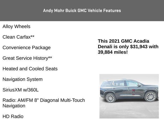 used 2021 GMC Acadia car, priced at $31,943