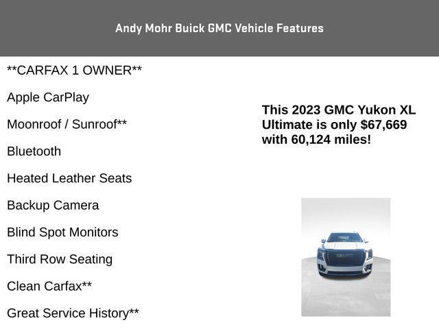 used 2023 GMC Yukon XL car, priced at $68,600