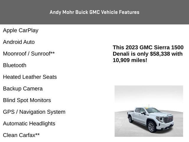 used 2023 GMC Sierra 1500 car, priced at $58,338