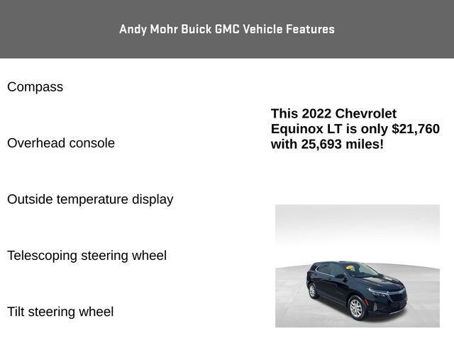 used 2022 Chevrolet Equinox car, priced at $21,760