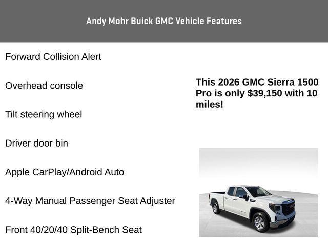 new 2026 GMC Sierra 1500 car, priced at $39,150