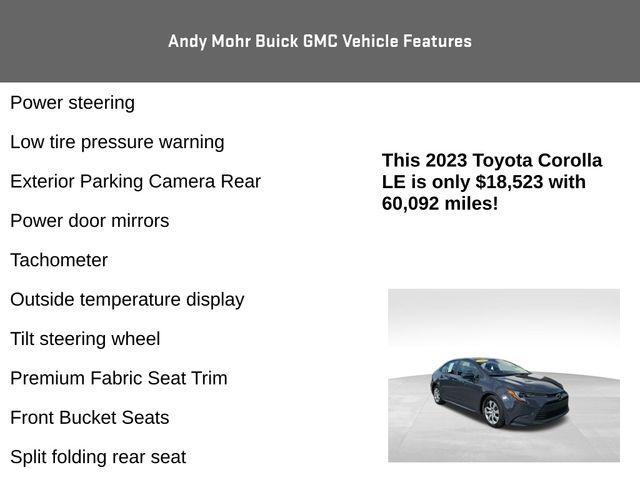 used 2023 Toyota Corolla car, priced at $17,322