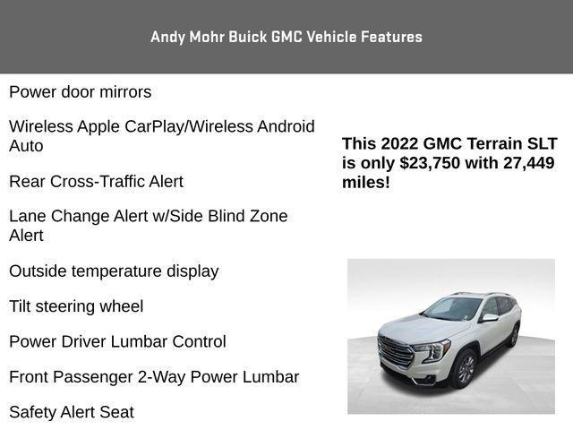 used 2022 GMC Terrain car, priced at $22,600