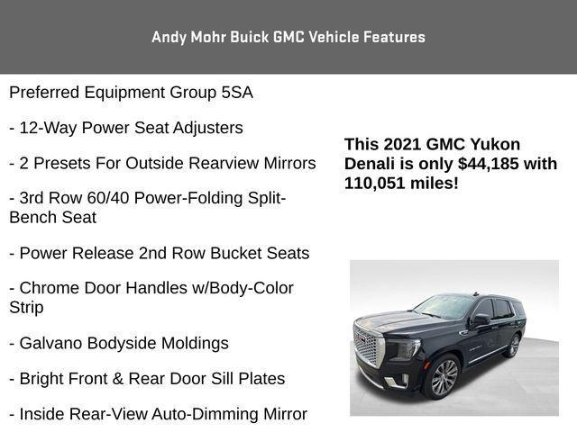 used 2021 GMC Yukon car, priced at $44,185