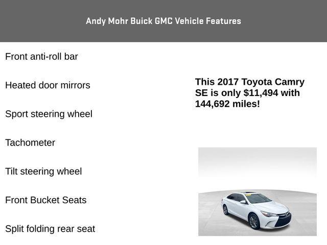 used 2017 Toyota Camry car, priced at $11,494