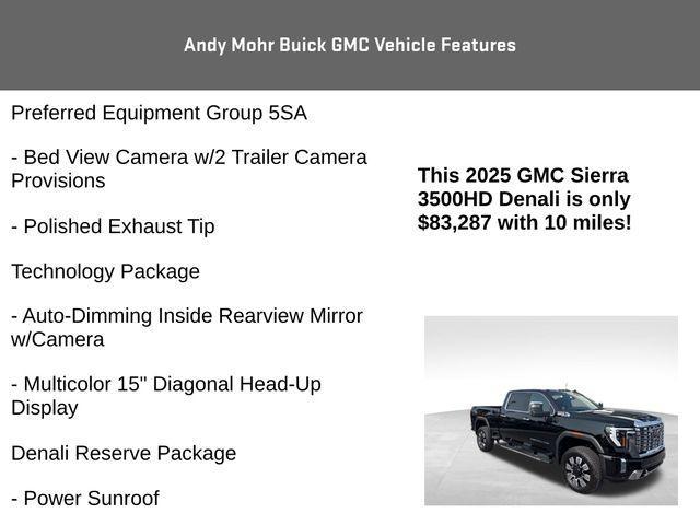 new 2025 GMC Sierra 3500 car, priced at $83,287