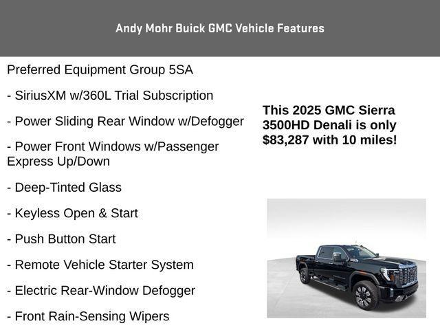 new 2025 GMC Sierra 3500 car, priced at $83,287