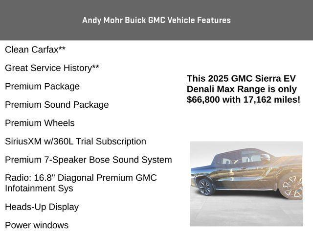 used 2025 GMC Sierra EV car, priced at $66,250