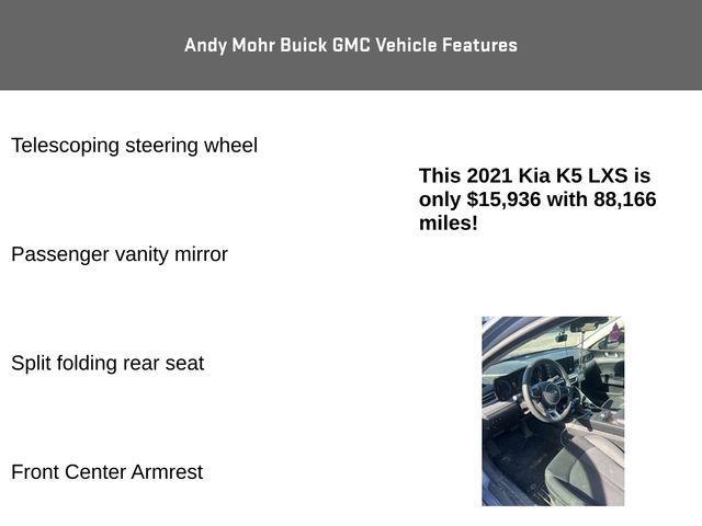 used 2021 Kia K5 car, priced at $15,800