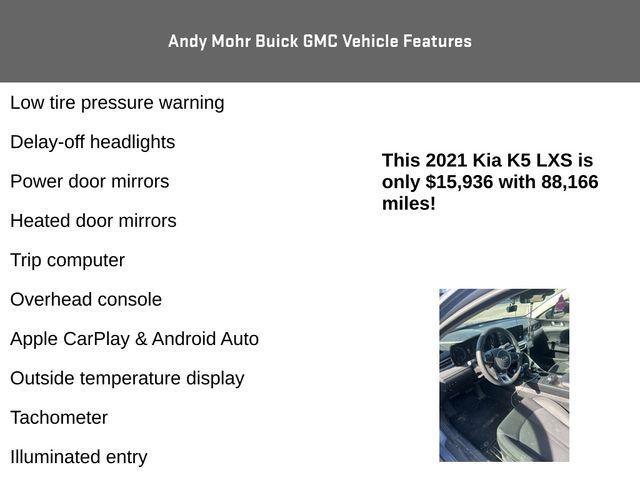 used 2021 Kia K5 car, priced at $15,800