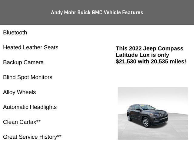 used 2022 Jeep Compass car, priced at $21,588