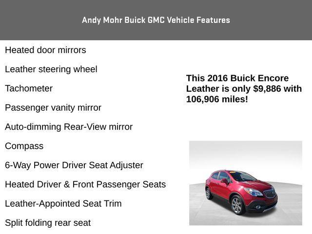 used 2016 Buick Encore car, priced at $9,144
