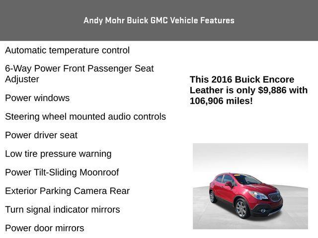 used 2016 Buick Encore car, priced at $9,144