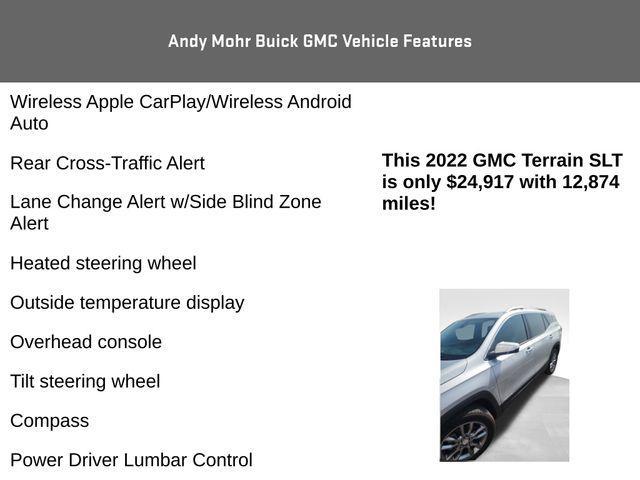 used 2022 GMC Terrain car, priced at $27,990