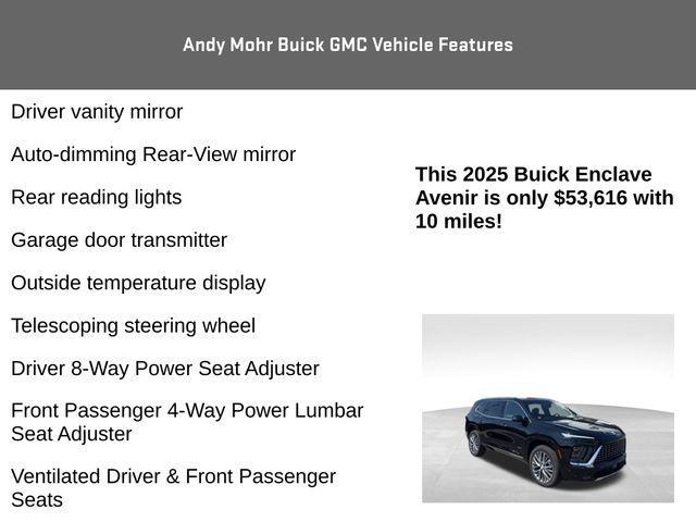 new 2025 Buick Enclave car, priced at $53,616