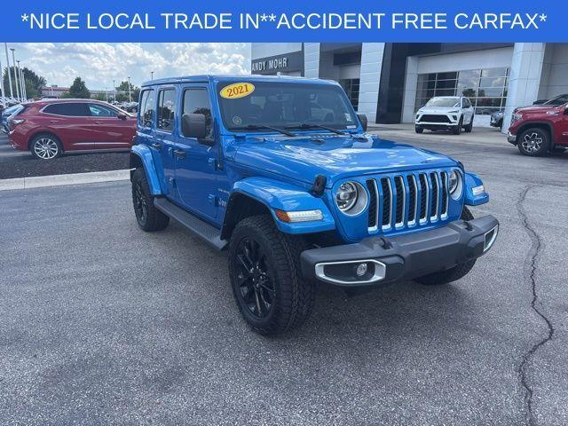 used 2021 Jeep Wrangler Unlimited 4xe car, priced at $28,500