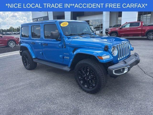 used 2021 Jeep Wrangler Unlimited 4xe car, priced at $28,500